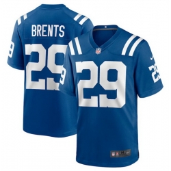 Men Indianapolis Colts 29 JuJu Brents Blue Stitched Football Game Jersey