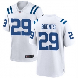 Men Indianapolis Colts 29 JuJu Brents White Stitched Football Game Jersey