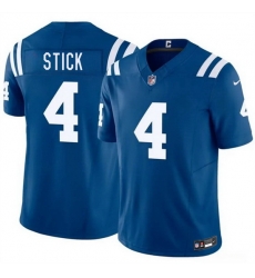 Men Indianapolis Colts  4 Easton Stick Blue 2026 F U S E  Vapor Limited Stitched Football Jersey