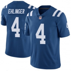 Men Indianapolis Colts 4 Sam Ehlinger Blue Vapor Untouchable Stitched Jersey