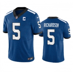 Men Indianapolis Colts 5 Anthony Richardson Royal 2023 F U S E Indiana Nights Limited Stitched Football Jersey