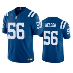 Men Indianapolis Colts 56 Quenton Nelson Blue 2023 F U S E Vapor Untouchable Stitched Football Jersey