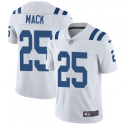 Men Nike Indianapolis Colts 25 Marlon Mack White Vapor Untouchable Limited Player NFL Jersey