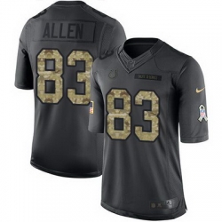 Nike Colts #83 Dwayne Allen Black Mens Stitched NFL Limited 2016 Salute to Service Jersey