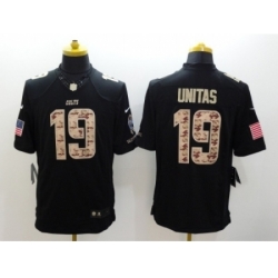 Nike Indianapolis Colts 19 Johnny Unitas black Limited Salute to Service NFL Jersey
