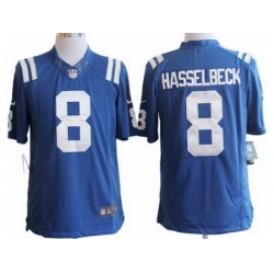 Nike Indianapolis Colts 8 Matt Hasselbeck Blue Limited NFL Jersey