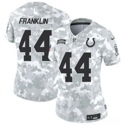 Women Indianapolis Colts 44 Zaire Franklin 2024 F U S E Arctic Camo Salute To Service Limited Stitched Jersey