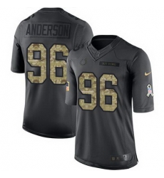 Nike Colts #96 Henry Anderson Black Youth Stitched NFL Limited 2016 Salute to Service Jersey