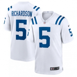 Youth Indianapolis Colts Indianapolis Colts 5 Anthony Richardson White 2023 Draft Stitched Game Jersey