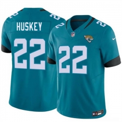 Men Jacksonville Jaguars  22 Jalen Huskey Teal 2026 Draft F U S E  Vapor Untouchable Limited Stitched Jersey