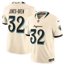 Men Jacksonville Jaguars  32 Jahlani Tavai Cream 2026 F U S E  Rivalries Collection Limited Stitched Football Jersey