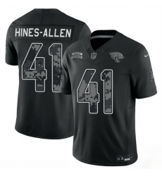 Men Jacksonville Jaguars 41 Josh Hines Allen Black F U S E 2026 Salute to Service Limited Stitched Football Jersey