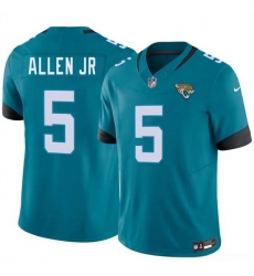 Men Jacksonville Jaguars 5 LeQuint Allen Jr Teal 2026 F U S E Vapor Untouchable Limited Stitched Jersey Men Jacksonville Jaguars 5 LeQuint Allen Jr Teal 2026 F U S E Vapor Untouchable Limited Stitched Jersey