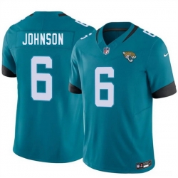 Men Jacksonville Jaguars  6 Antonio Johnson Teal 2026 F U S E  Vapor Untouchable Limited Stitched Jersey