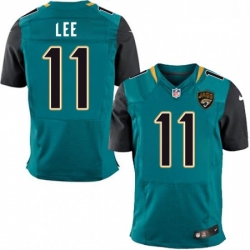 Men Nike Jacksonville Jaguars 11 Marqise Lee Teal Green Team Color Vapor Untouchable Elite Player NFL Jersey