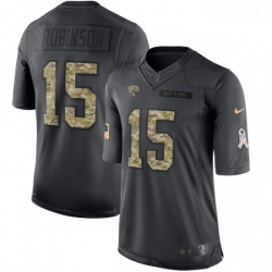 Men Nike Jacksonville Jaguars 15 Allen Robinson Limited Black 2016 Salute to Service NFL Jersey