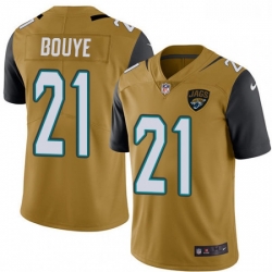 Men Nike Jacksonville Jaguars 21 AJ Bouye Limited Gold Rush Vapor Untouchable NFL Jersey