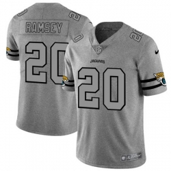 Nike Jaguars 20 Jalen Ramsey 2019 Gray Gridiron Gray Vapor Untouchable Limited Jersey 530