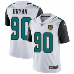 Nike Jaguars #90 Taven Bryan White Mens Stitched NFL Vapor Untouchable Limited Jersey