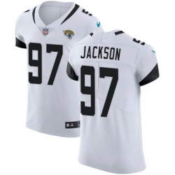 Nike Jaguars #97 Malik Jackson White Mens Stitched NFL Vapor Untouchable Elite Jersey