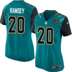 Nike Jaguars #20 Jalen Ramsey Teal Green Team Color Womens Stitched NFL Elite Jersey