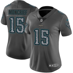 Nike Limited Womens Donte Moncrief Gray Static Jersey NFL #15 Jacksonville Jaguars Vapor