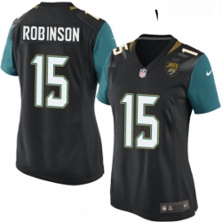 Womens Nike Jacksonville Jaguars 15 Allen Robinson Game Black Alternate NFL Jersey