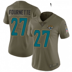 Womens Nike Jacksonville Jaguars 27 Leonard Fournette Limited Olive 2017 Salute to Service NFL Jersey