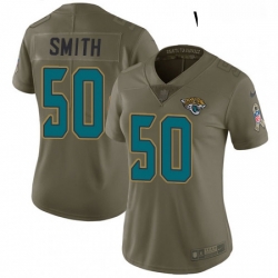 Womens Nike Jacksonville Jaguars 50 Telvin Smith Limited Olive 2017 Salute to Service NFL Jersey