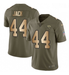 Youth Nike Jacksonville Jaguars 44 Myles Jack Limited OliveGold 2017 Salute to Service NFL Jersey