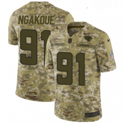 Youth Nike Jacksonville Jaguars 91 Yannick Ngakoue Limited Camo 2018 Salute to Service NFL Jersey