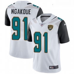 Youth Nike Jacksonville Jaguars 91 Yannick Ngakoue White Vapor Untouchable Limited Player NFL Jersey