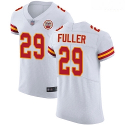 Chiefs 29 Kendall Fuller White Men Stitched Football Vapor Untouchable Elite Jersey