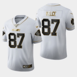 Chiefs 87 Travis Kelce White 100th Season Vapor Untouchable Limited Jersey