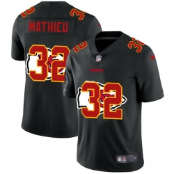 Kansas City Chiefs 32 Tyrann Mathieu Men Nike Team Logo Dual Overlap Limited NFL Jersey Black