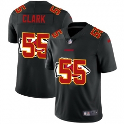 Kansas City Chiefs 55 Frank Clark Men Nike Team Logo Dual Overlap Limited NFL Jersey Black