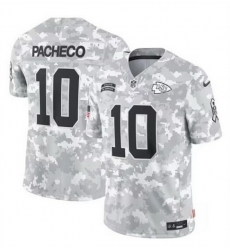 Men Kansas City Chiefs 10 Isiah Pacheco 2024 F U S E Arctic Camo Salute To Service Limited Stitched Football Jersey