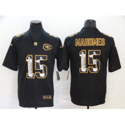 Men Kansas City Chiefs 15 Patrick Mahomes Jesus Faith Black Vapor Untouchable Stitched NFL Nike Limited Jersey