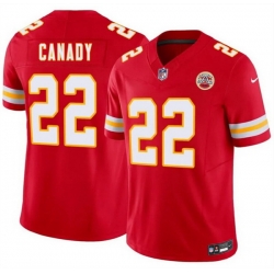 Men Kansas City Chiefs  22 Jadon Canady Red 2026 Draft F U S E  Vapor Untouchable Limited Stitched Football Jersey