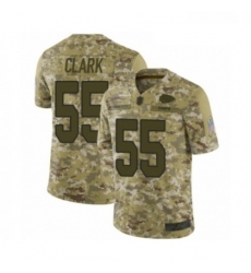 Men Kansas City Chiefs 55 Frank Clark Limited Camo 2018 Salute to Service Football Jersey