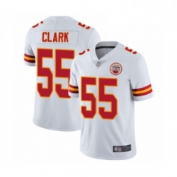 Men Kansas City Chiefs 55 Frank Clark White Vapor Untouchable Limited Player Football Jersey