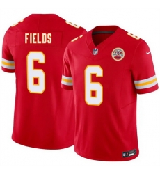 Men Kansas City Chiefs 6 Justin Fields Red 2026 F U S E Vapor Untouchable Limited Stitched Football Jersey Men Kansas City Chiefs 6 Justin Fields Red 2026 F U S E Vapor Untouchable Limited Stitched Football Jersey