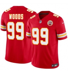 Men Kansas City Chiefs  99 Peter Woods Red 2026 Draft F U S E  Vapor Untouchable Limited Stitched Football Jersey