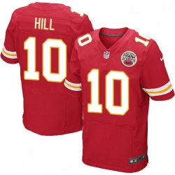 Men Nike Kansas City Chiefs 10 Tyreek Hill Red Team Color Vapor Untouchable Elite Player NFL Jersey