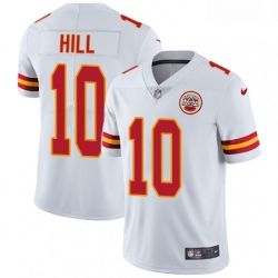 Men Nike Kansas City Chiefs 10 Tyreek Hill White Vapor Untouchable Limited Player NFL Jersey