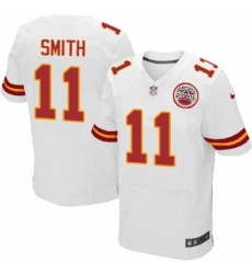 Men Nike Kansas City Chiefs 11 Alex Smith White Vapor Untouchable Elite Player NFL Jersey