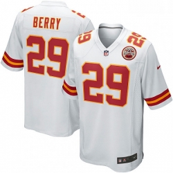 Men Nike Kansas City Chiefs 29 Eric Berry Game White NFL Jersey