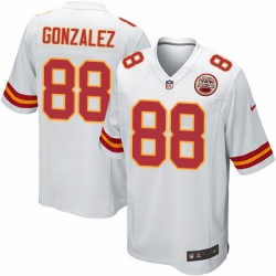 Men Nike Kansas City Chiefs 88 Tony Gonzalez Game White NFL Jersey