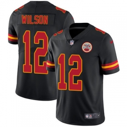 Nike Chiefs #12 Albert Wilson Black Mens Stitched NFL Limited Rush Jersey