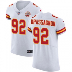 Nike Chiefs #92 Tanoh Kpassagnon White Mens Stitched NFL Vapor Untouchable Elite Jersey